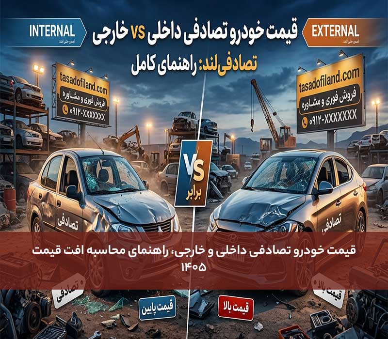قیمت خودرو تصادفی داخلی و خارجی