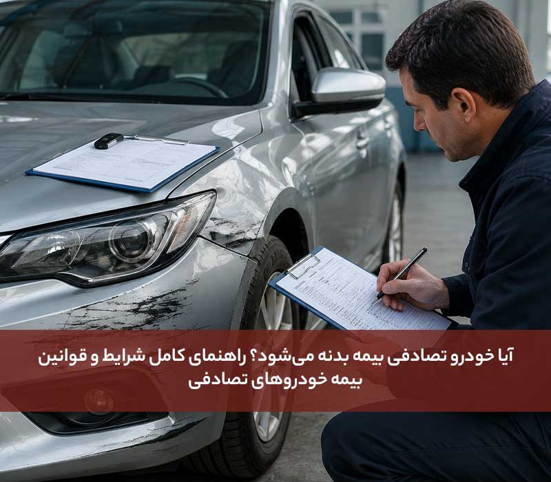 آیا خودرو تصادفی بیمه بدنه می‌شود